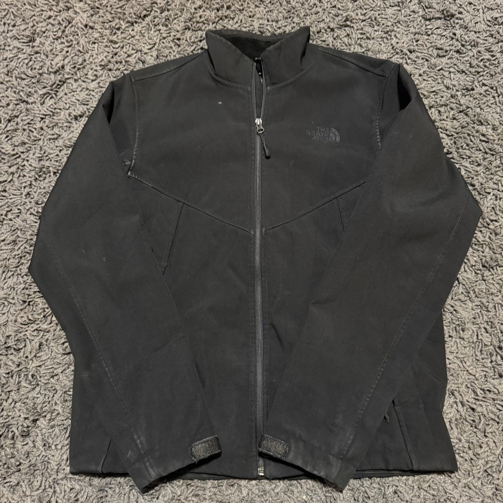 The‎ North Face Softshell Jacket Full Zip Black Lightweight Coat M/M
